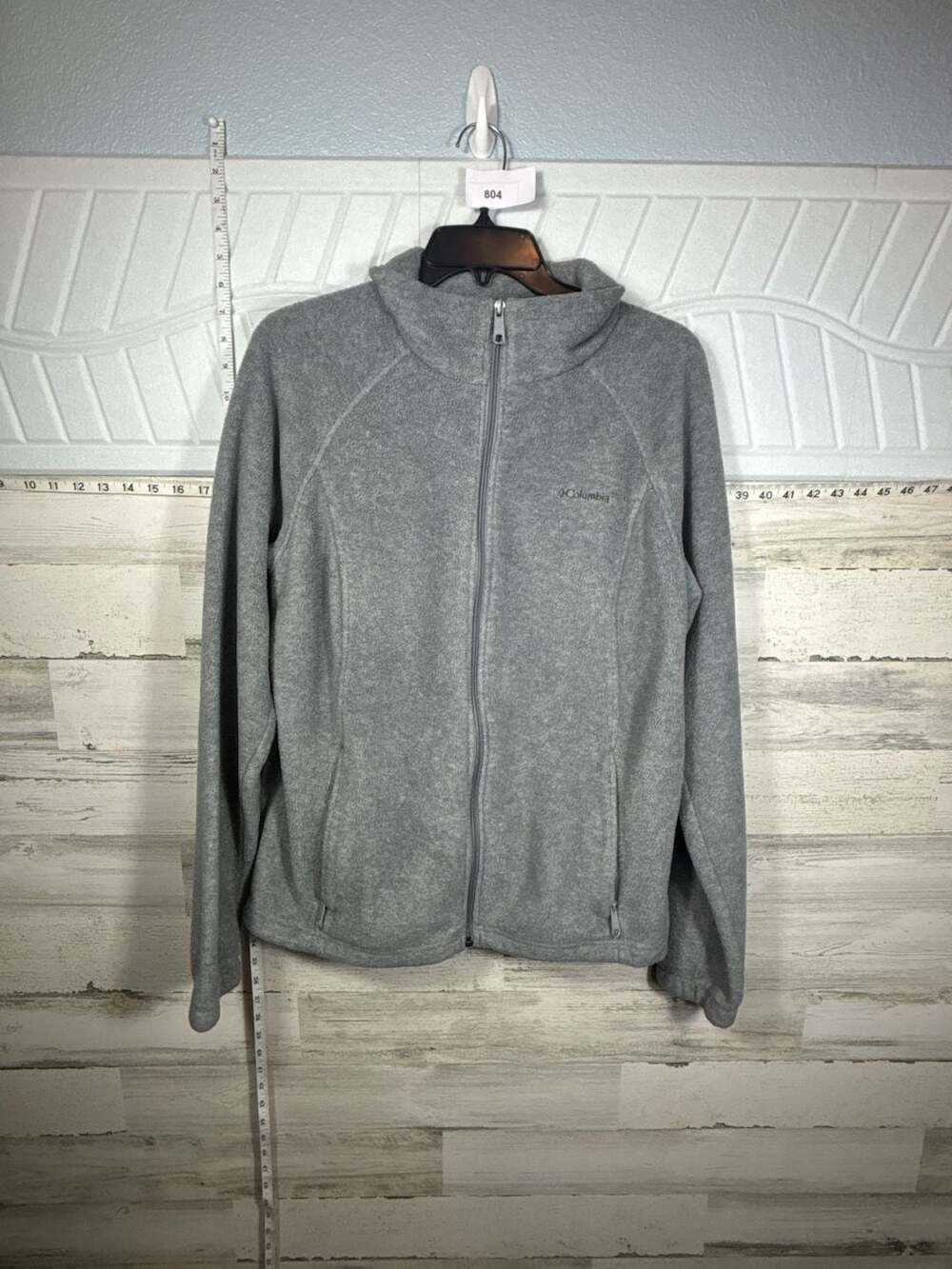 Columbia Womens Gray Benton Springs Full Zip Fleece Jacket Size XL